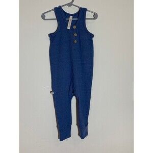Childhoods Clothing blue solid Tank Romper size 18-24m